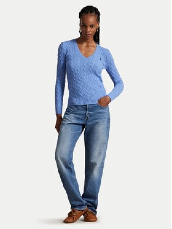 Polo Ralph Lauren Sweter 211971866004 Niebieski Slim Fit