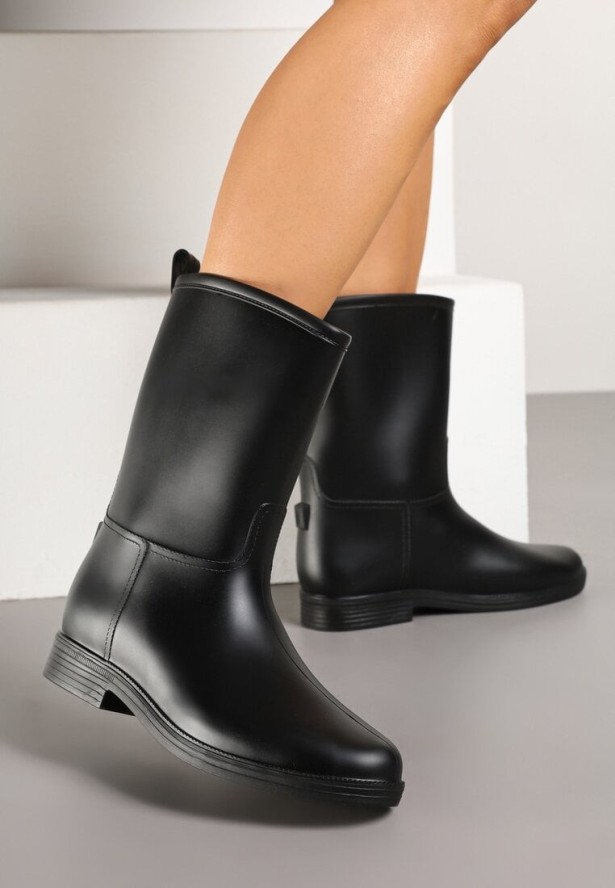 Czarne Kalosze w Minimalistycznym Stylu Kaliris