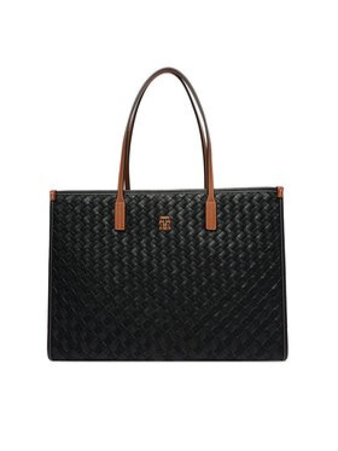 Tommy Hilfiger Torebka Th City Tote AW0AW18394 Czarny