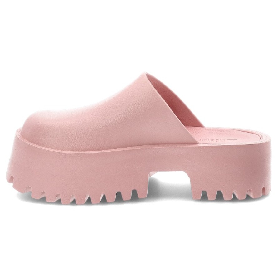 Różowe Klapki Big Star Stylowe Obuwie Damskie Na Solidnej Podeszwie