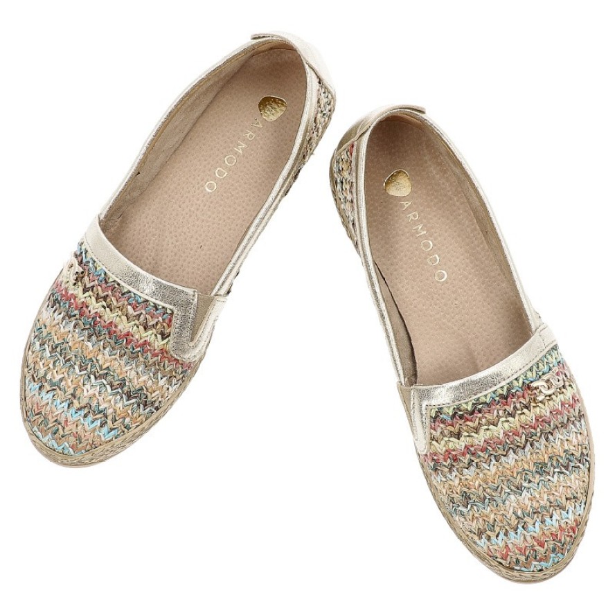 Kolorowe Espadryle Armodo Eleganckie Wsuwane Obuwie Damskie