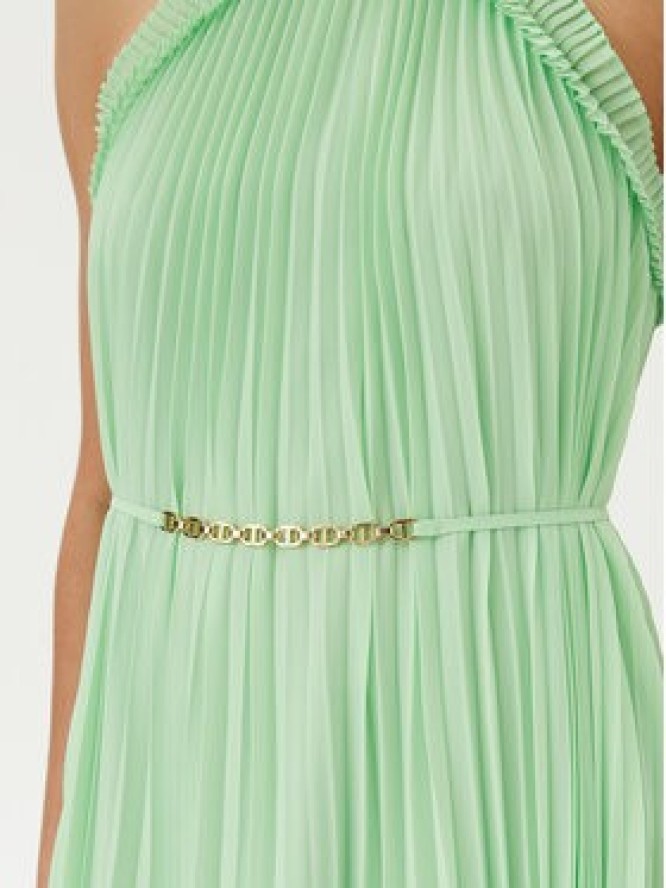 TWINSET Sukienka koktajlowa 251TP2332 Zielony Regular Fit