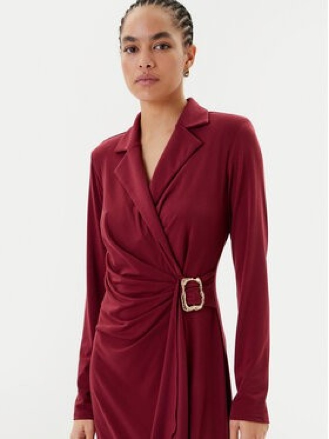 Joseph Ribkoff Sukienka koktajlowa 253145 Bordowy Slim Fit