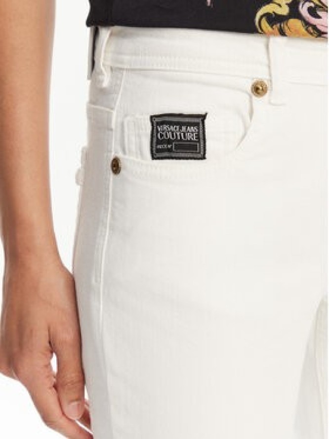 Versace Jeans Couture Jeansy 78HAB5K1 Biały Skinny Fit
