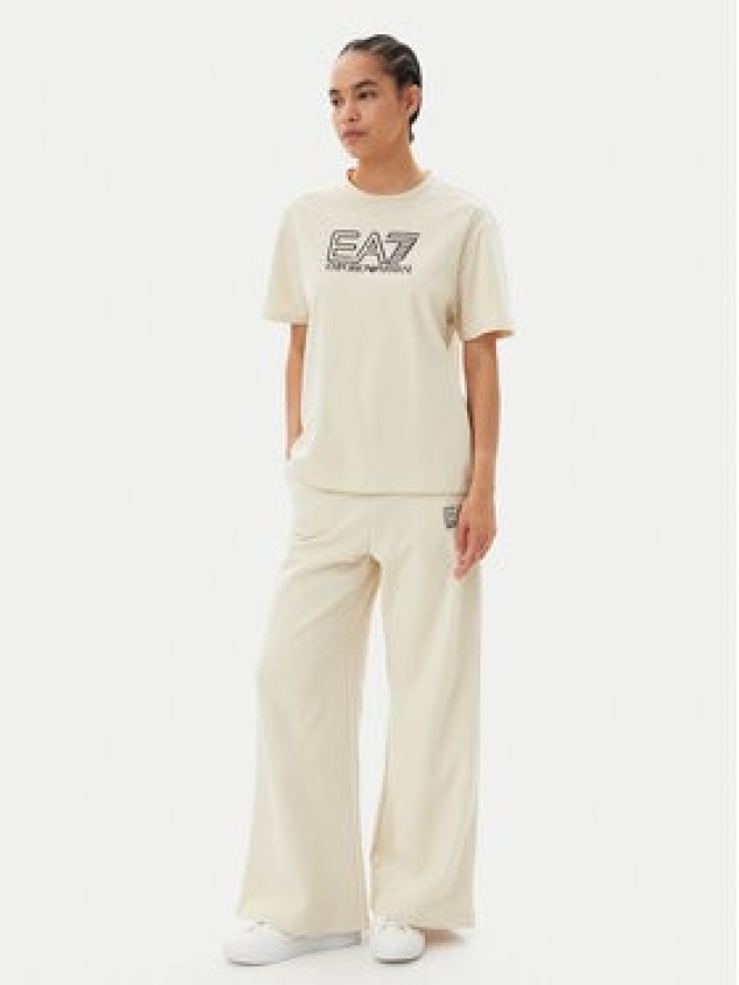EA7 Emporio Armani T-Shirt 7W000098 AF12503 U1079 Beżowy Loose Fit