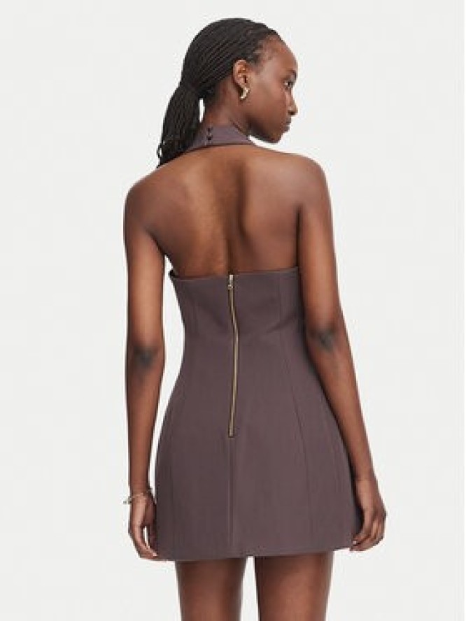 Bardot Sukienka koktajlowa Nevelle 59857DB Brązowy ciemny Slim Fit