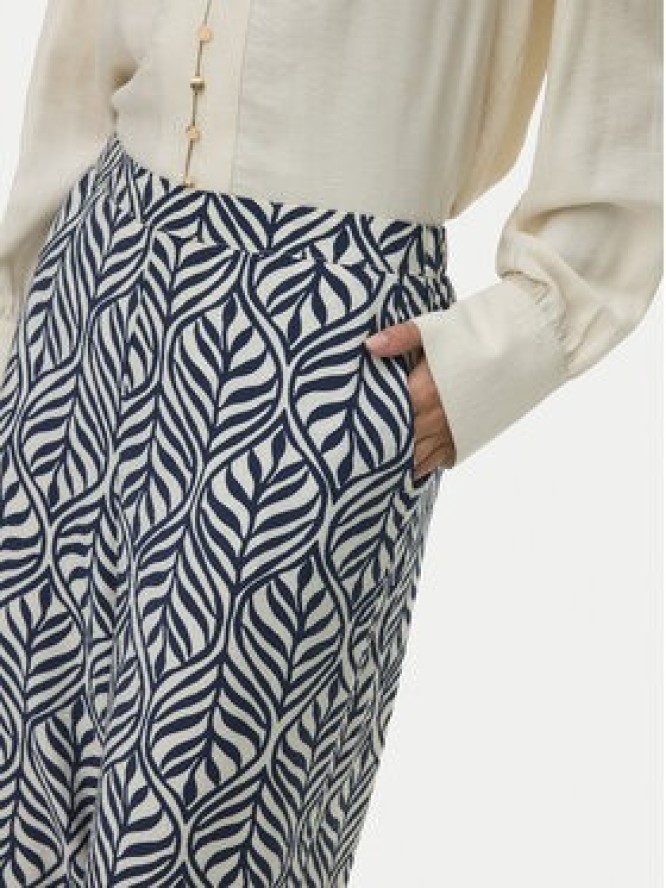 Vero Moda Spodnie materiałowe Josie 10303759 Granatowy Wide Leg