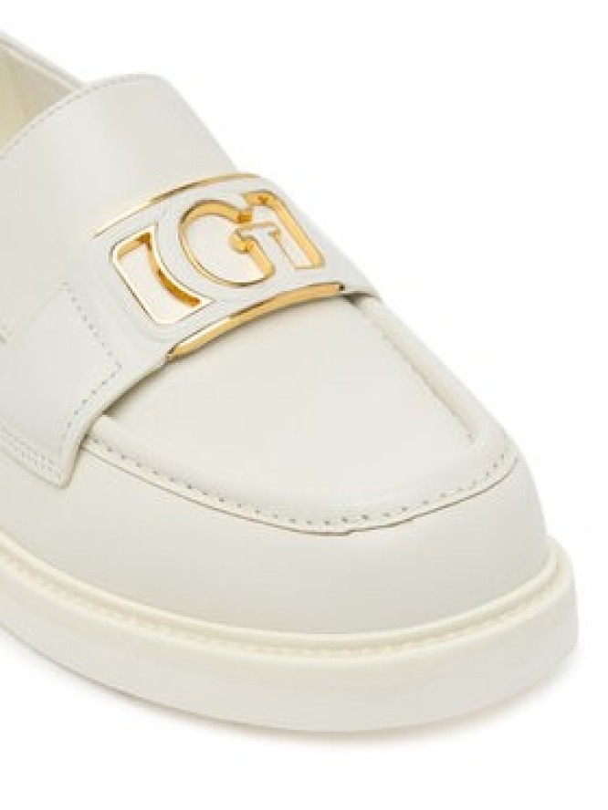 Guess Loafersy FLPSHU LEA14 Écru