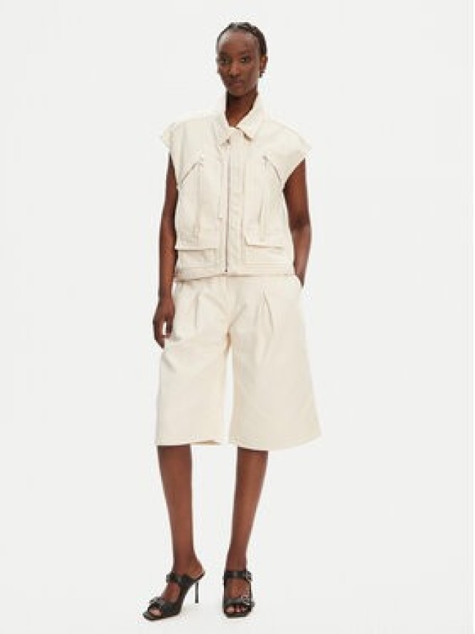 PINKO Bermudy Pascal 105245 A2M8 Beżowy Relaxed Fit