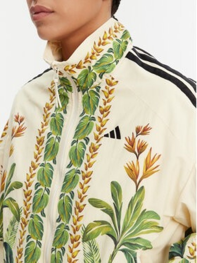 adidas Kurtka bomber FARM JD6304 Beżowy Loose Fit