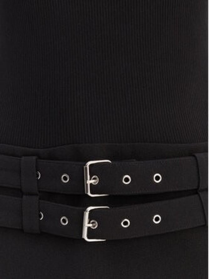 Morgan Sukienka dzianinowa 261-RANOS Czarny Slim Fit