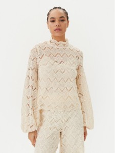 TWINSET Bluzka 251TP2404 Beżowy Regular Fit