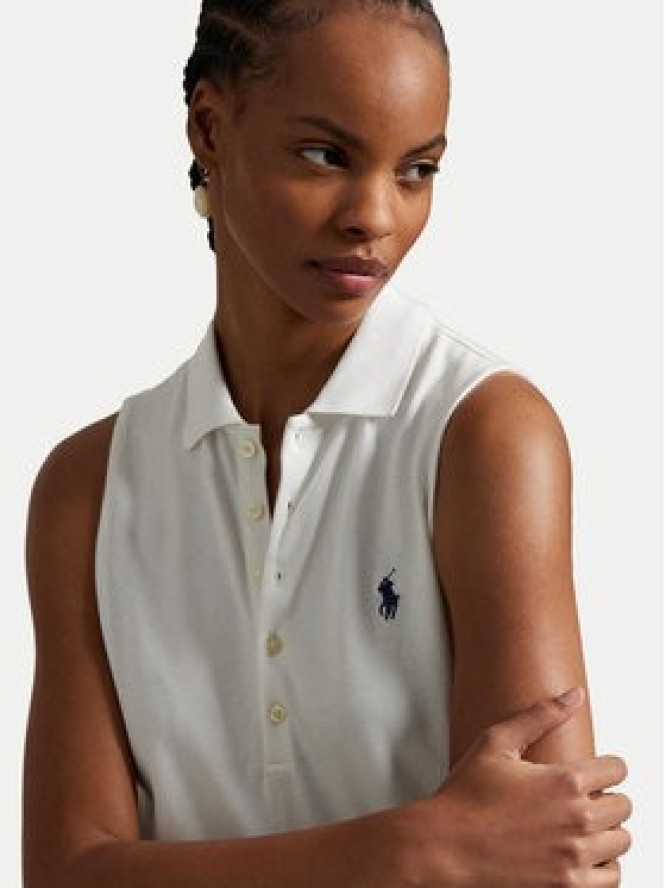Polo Ralph Lauren Sukienka codzienna 211968292001 Biały Regular Fit