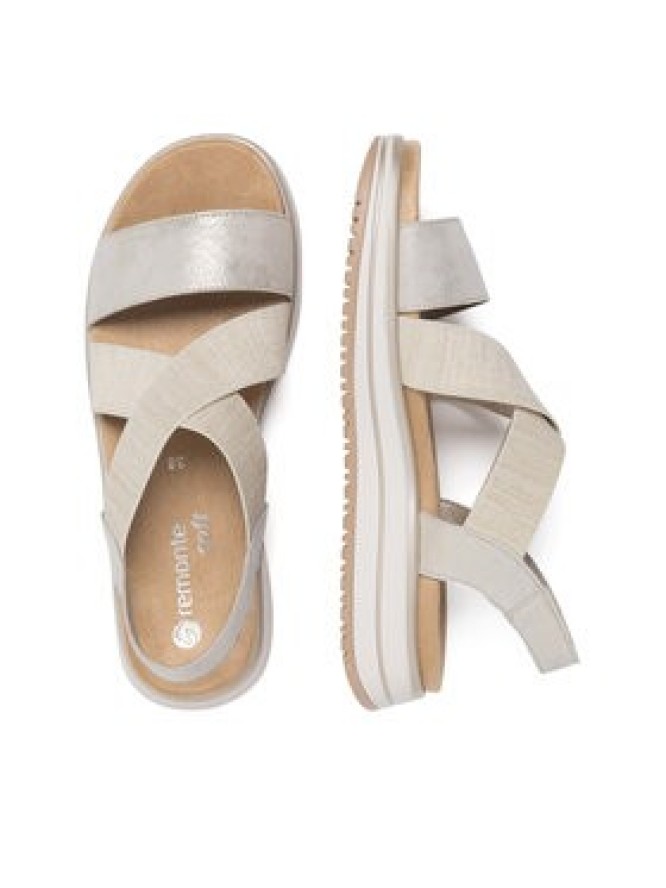 Remonte Sandały D1J50-90 Złoty