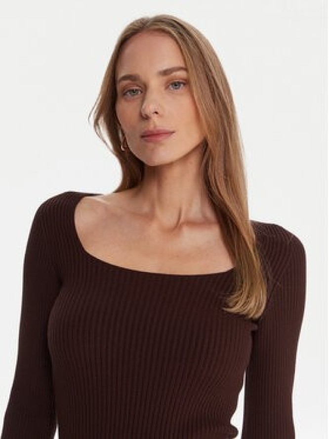 Kontatto Sweter 3M0830C Brązowy Slim Fit