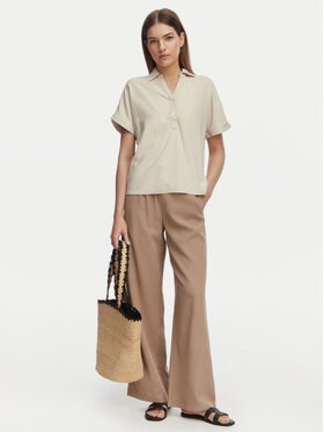 ONLY Spodnie materiałowe Laris 15364313 Beżowy Relaxed Fit
