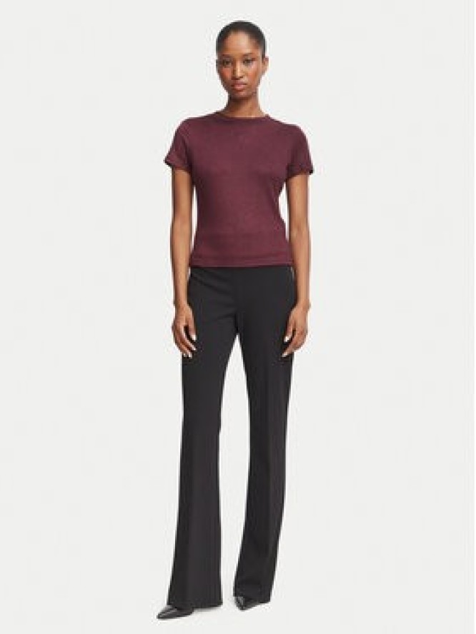 Guess T-Shirt W5BP07 KCGM2 Bordowy Regular Fit