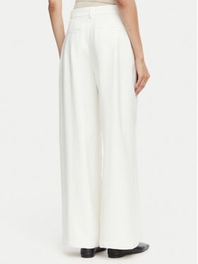 Calvin Klein Spodnie materiałowe LV044F651G Kremowy Straight Fit