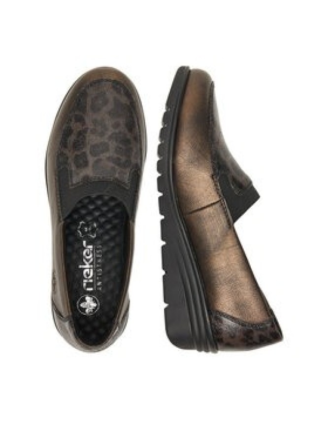 Rieker Półbuty L5351-90 Złoty