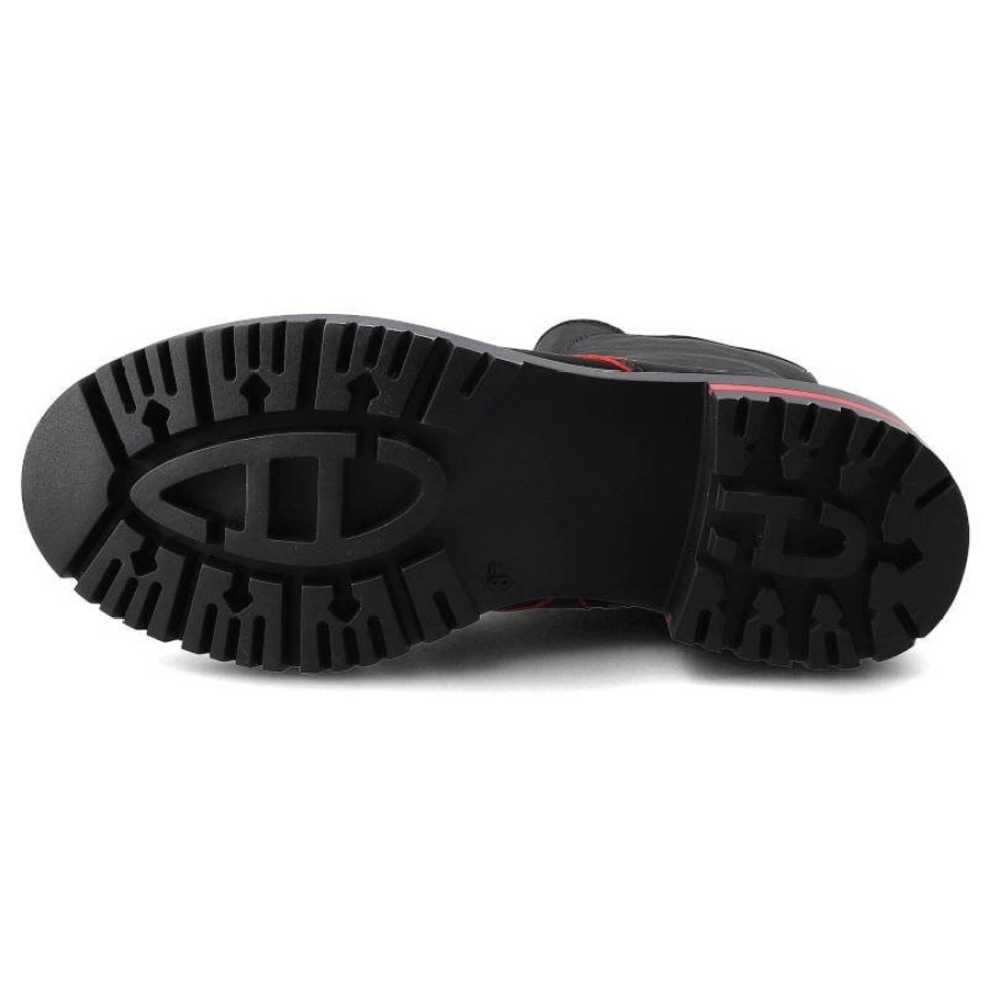 Czarne Botki Lemar Damskie Wygodne Obuwie