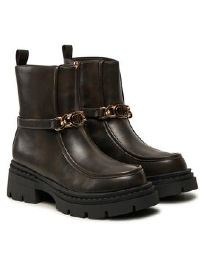 TWINSET Botki 242TGT110 Brązowy