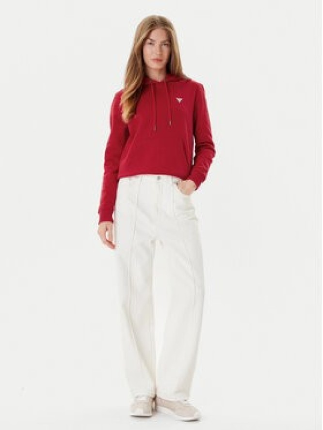 Guess Jeans Bluza W4YQ04 KC811 Czerwony Regular Fit