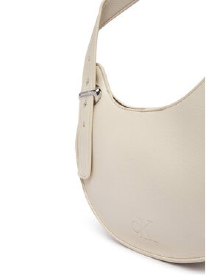 Calvin Klein Torebka Asym Buckle Shoulder Bag LV04F3872G Kremowy