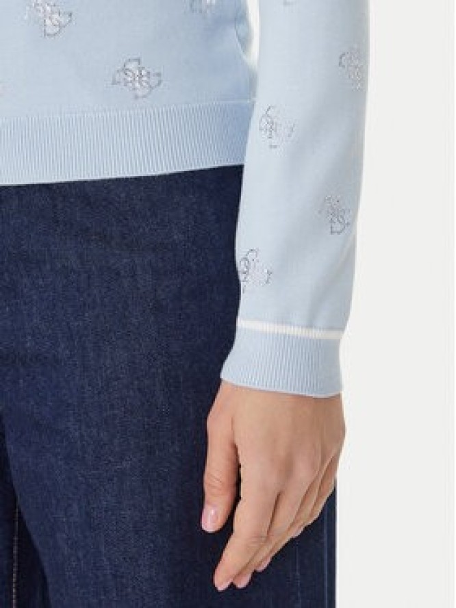 Guess Kardigan W6GR18 Z0605 Niebieski Regular Fit