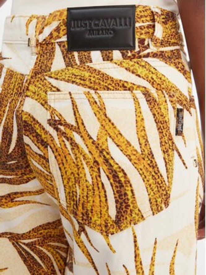 Just Cavalli Jeansy 80PAB5L8 CESCB Écru Loose Fit