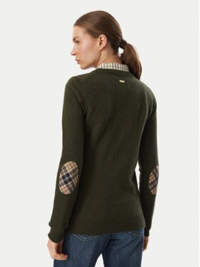 Barbour Sweter Pendle LKN1075OL75 Zielony ciemny Regular Fit