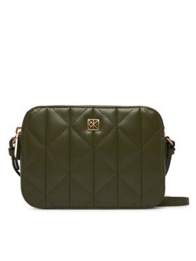 Calvin Klein Torebka Quilted Double Zip Camera Bag LV04F3328G Beżowy