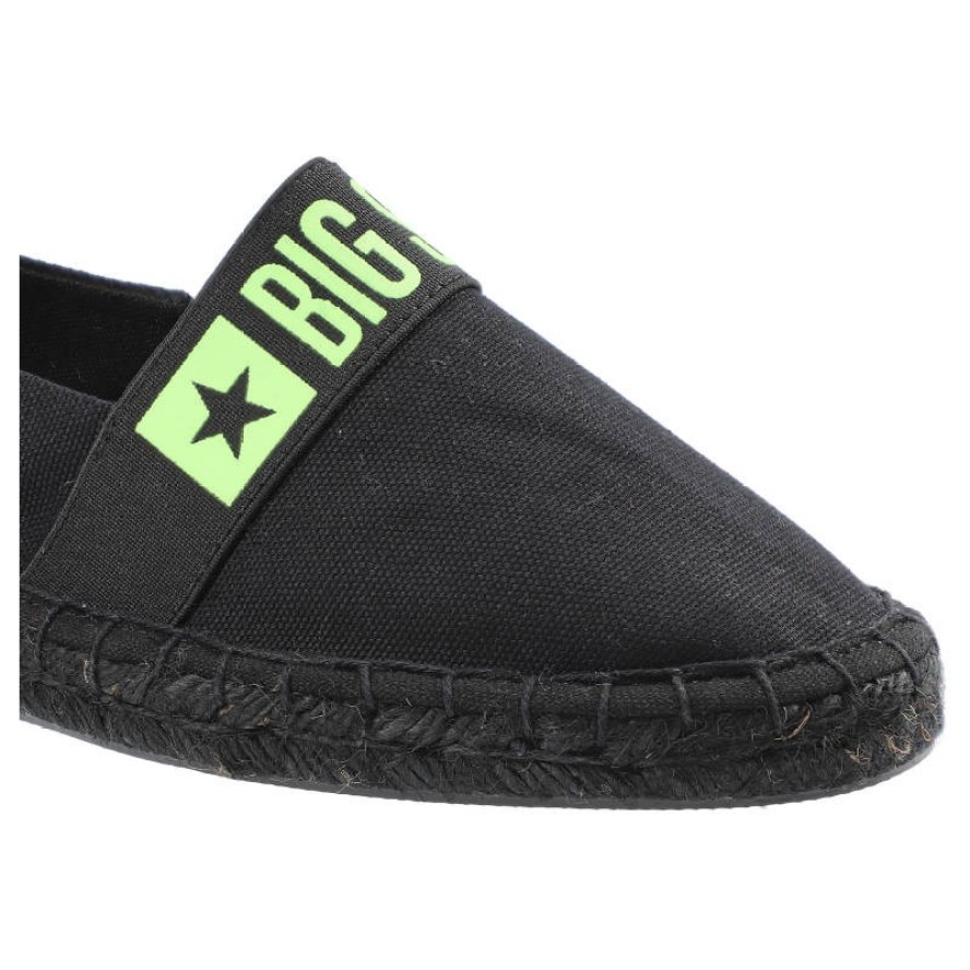 Espadryle damskie Big Star, z jutową podeszwą i elastycznym paskiem, czarne, HH274473