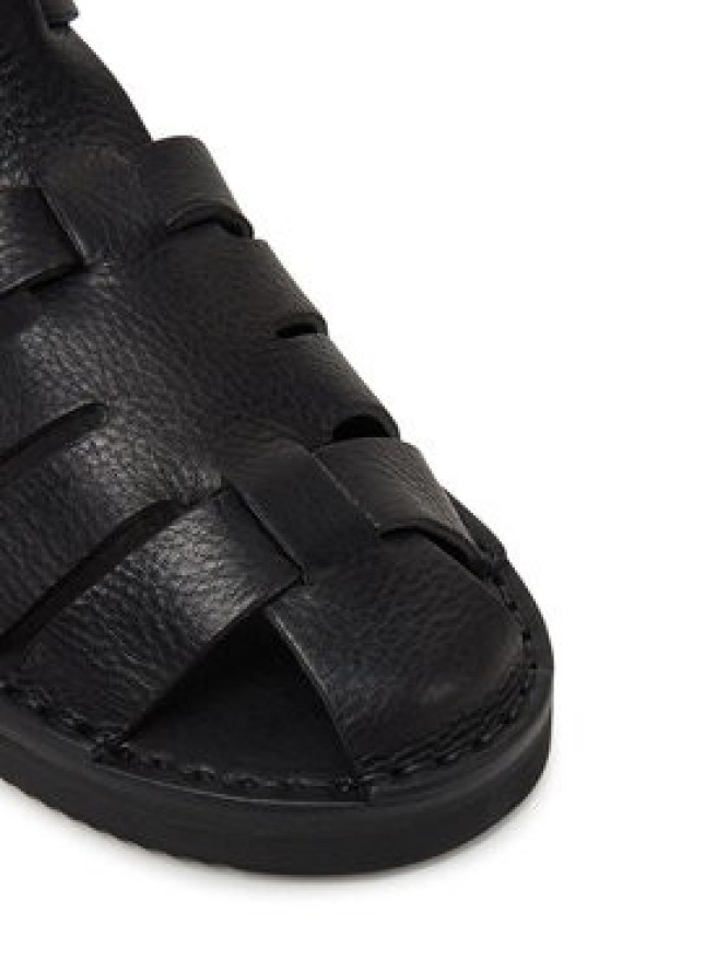 Fracap Sandały Vegetan D038 Czarny