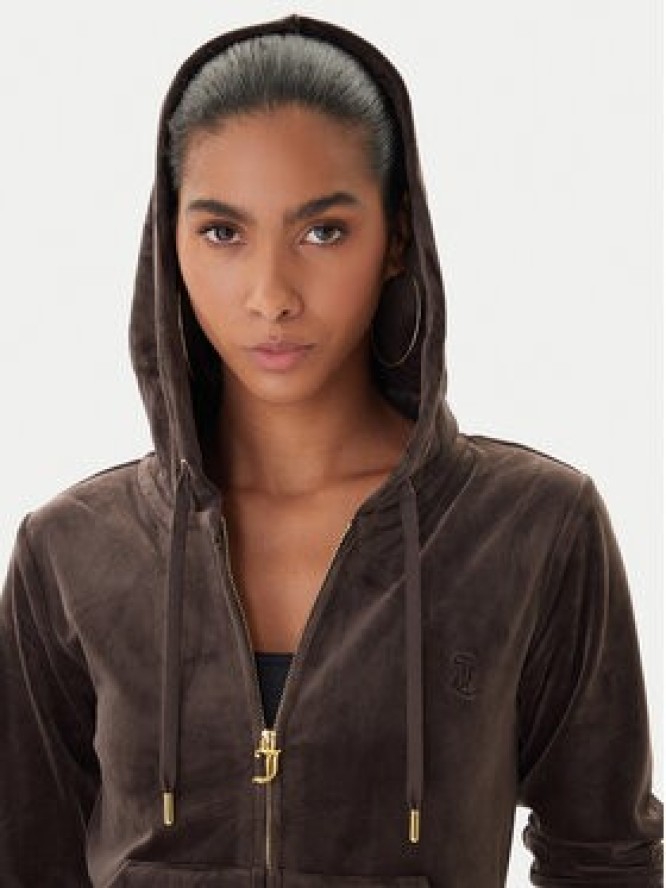 Juicy Couture Bluza Robertson JCAP176G Brązowy Slim Fit