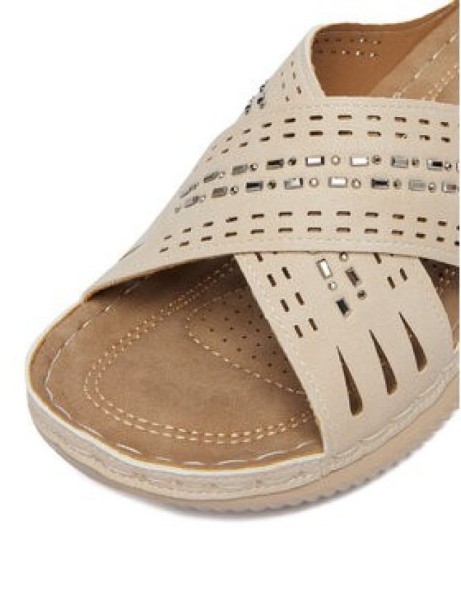 Go Soft Klapki CEO-WYL05010-08 Beżowy