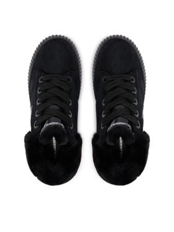 KARL LAGERFELD Sneakersy Kreeper Lo KL42312L Czarny
