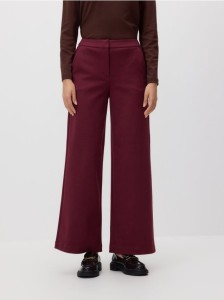 Luźne spodnie - bordowy