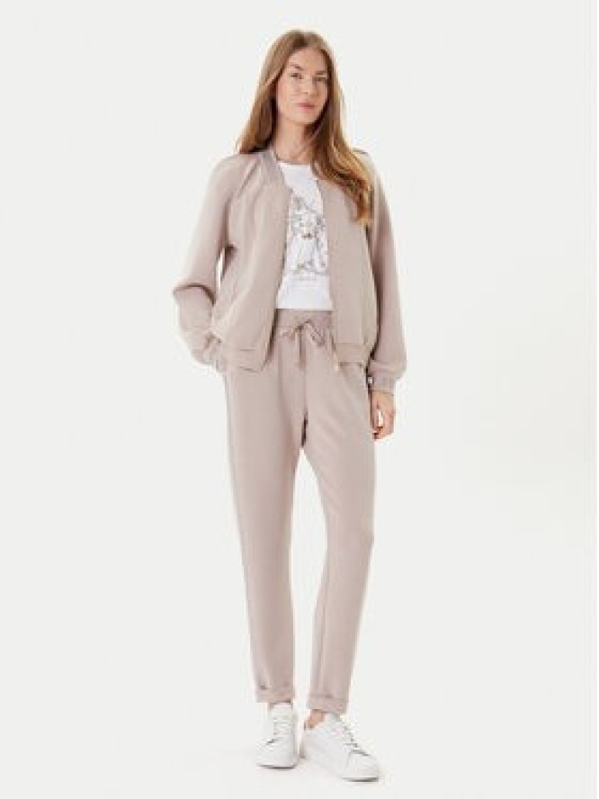 Liu Jo Spodnie dresowe TF5093 J4616 Beżowy Regular Fit