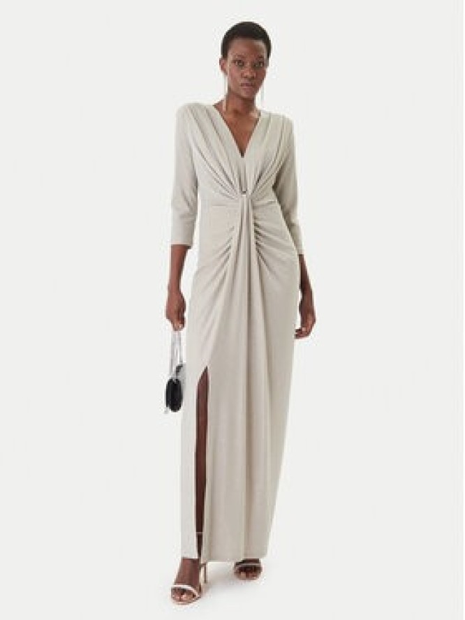 Joseph Ribkoff Sukienka wieczorowa 261743 Beżowy Slim Fit