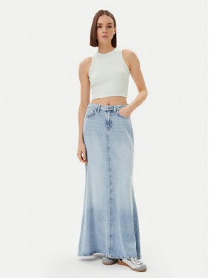 Guess Top V3GP19 K8RT2 Écru Slim Fit