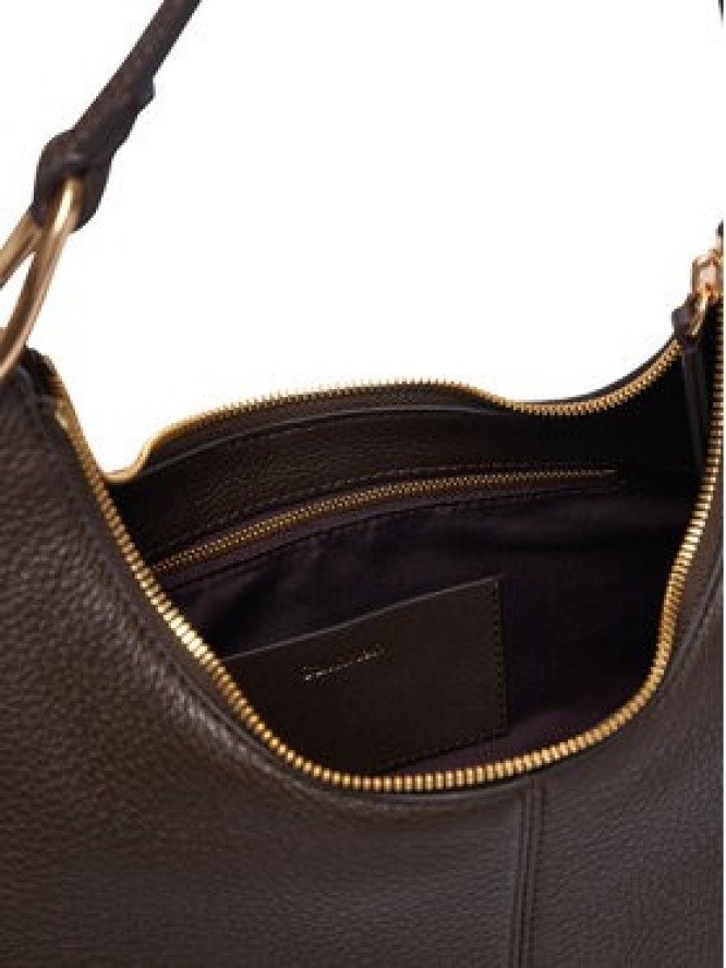 Calvin Klein Torebka Slouchy Leather Shoulder Bag LV04F3657G Brązowy