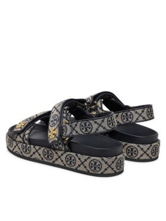 Tory Burch Sandały T Monogram Kira Sport 155154 Szary