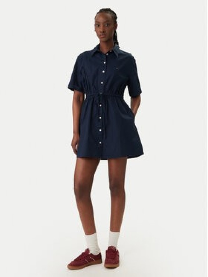 Tommy Jeans Sukienka koszulowa DW0DW20617 Granatowy Regular Fit