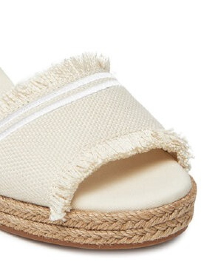 Tommy Hilfiger Espadryle Fringe Canvas Medium Wedge FW0FW08879 Beżowy