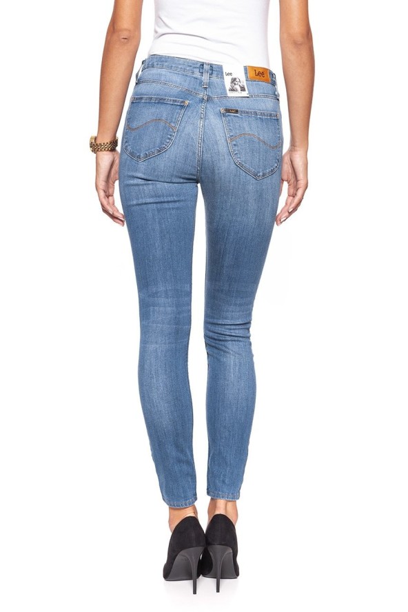 SPODNIE DAMSKIE LEE SCARLETT HIGH DARK DELUXE L626SVMK 112145314