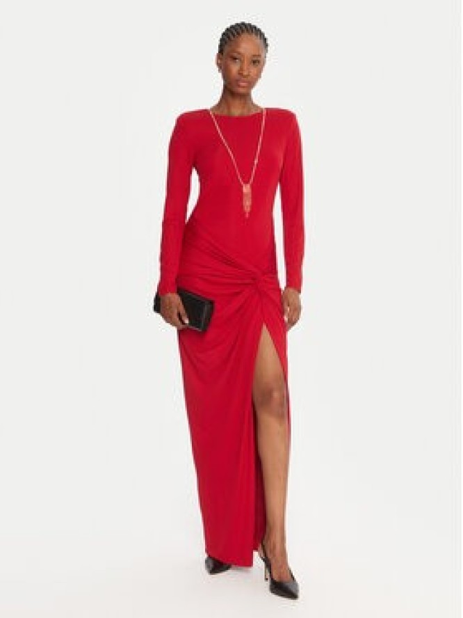 Fracomina Sukienka wieczorowa FQ25WD3006W62601 Czerwony Slim Fit