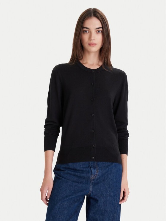Calvin Klein Kardigan LV044D323G Czarny Slim Fit