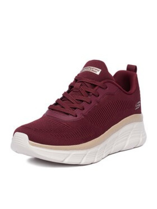Skechers Sneakersy C-BOBS HI FLEX 117385 BURG Bordowy