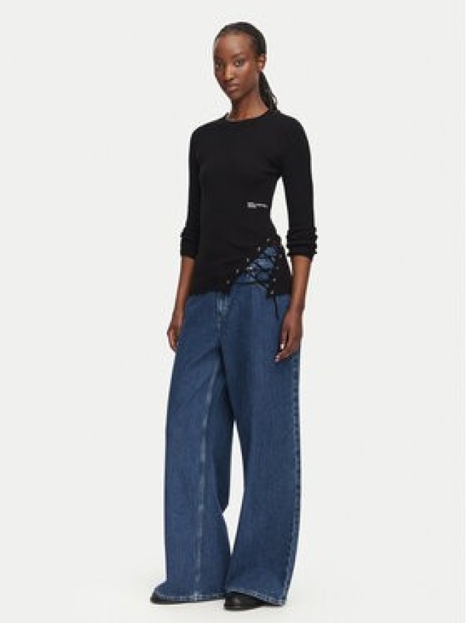 Karl Lagerfeld Jeans Sweter B3W18009 Czarny Slim Fit