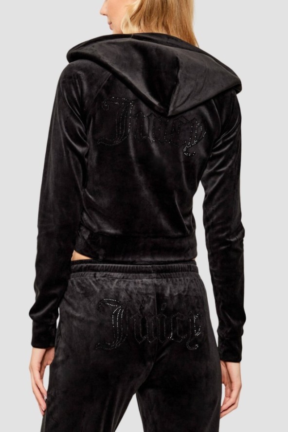 JUICY COUTURE Czarna bluza Madison Outline, Rozmiar S